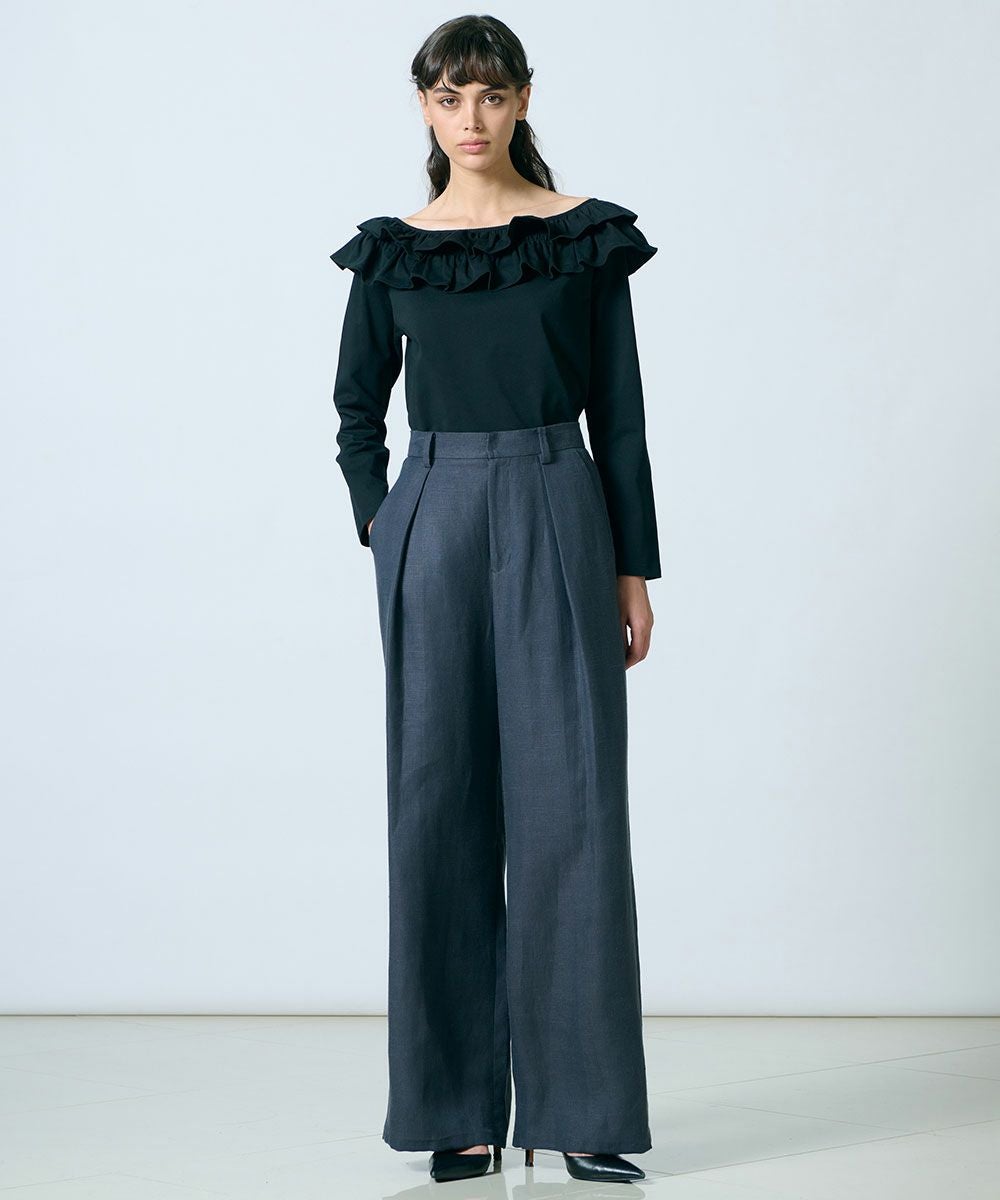 DSC / オフショルダーフリルトップス（WEB限定）(SALE) TOPS Night