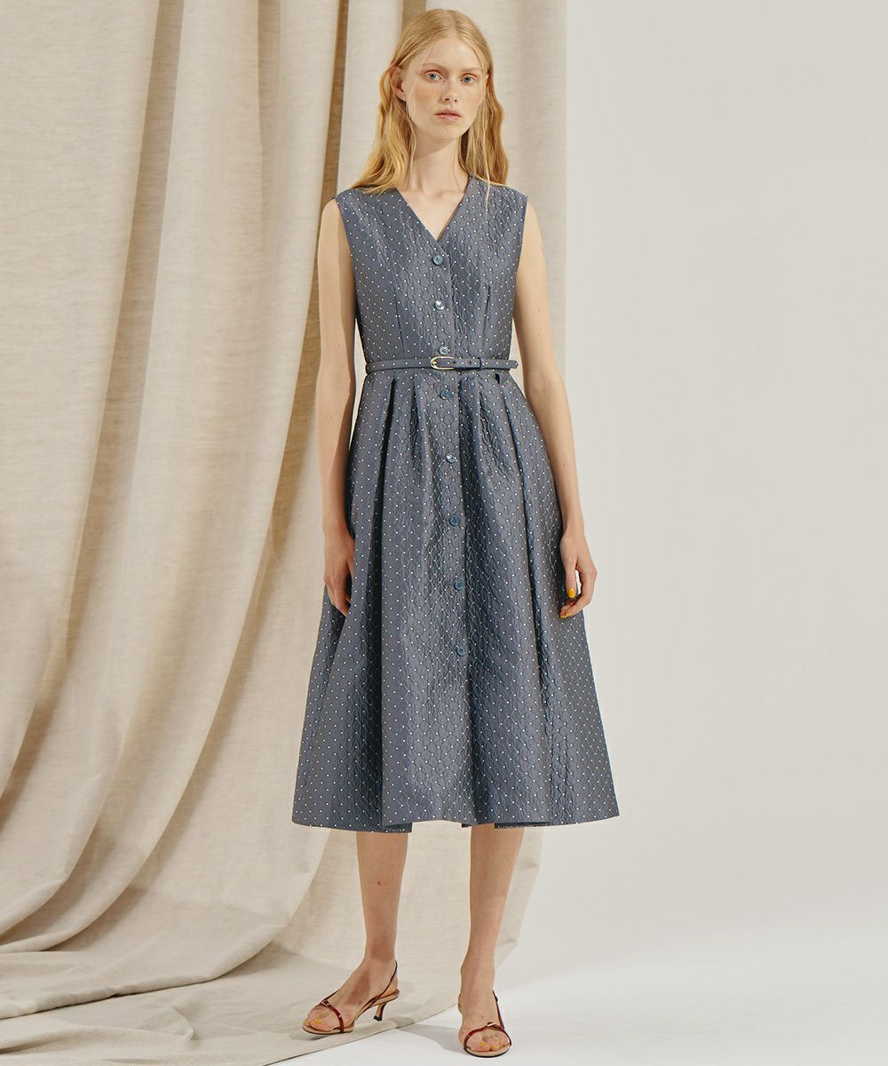 CORCOVADO / ポルカドットAラインドレス(SALE) DRESS Night STORE