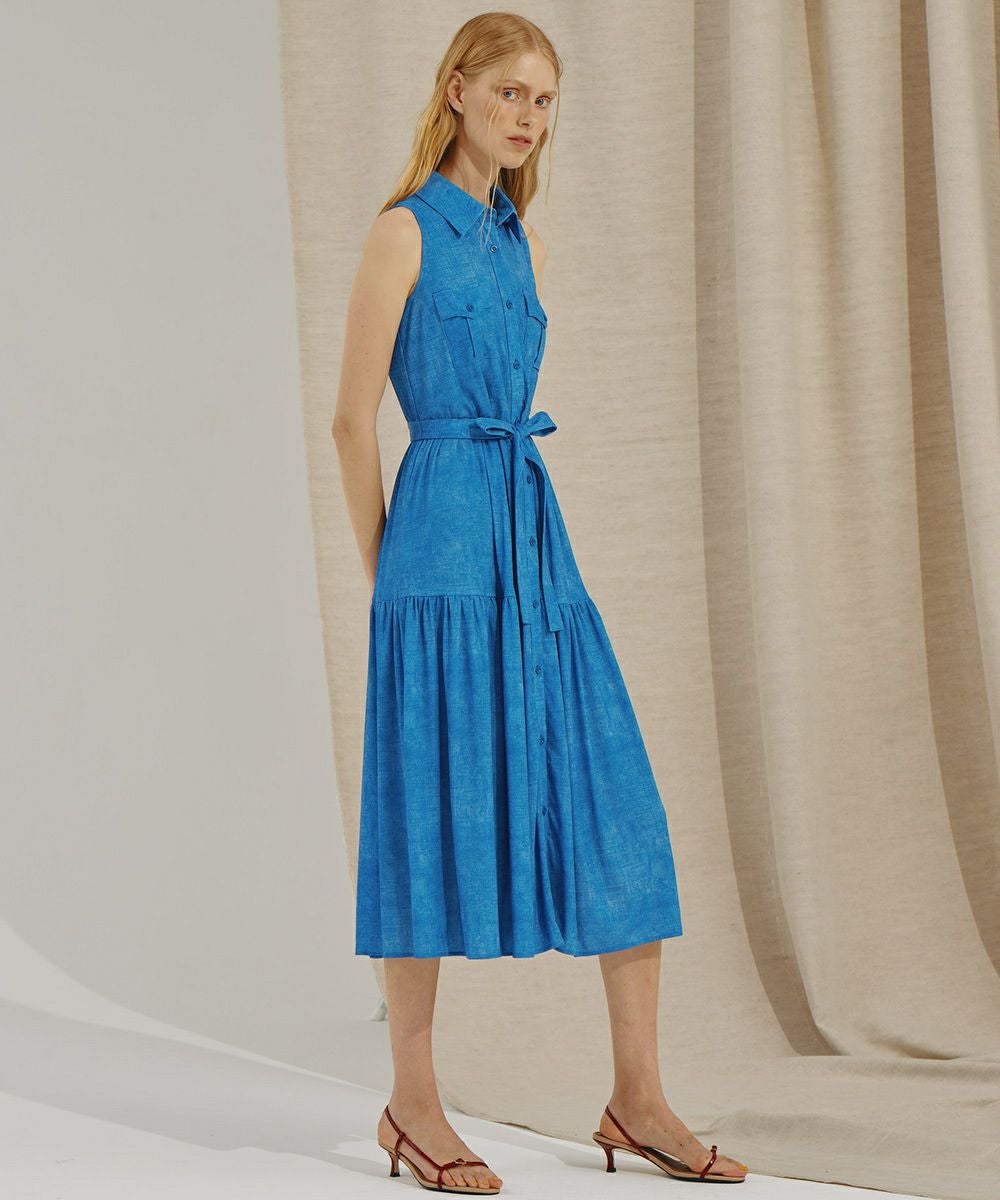 CORCOVADO / トリコットジャージデニムノースリーブドレス(SALE) DRESS