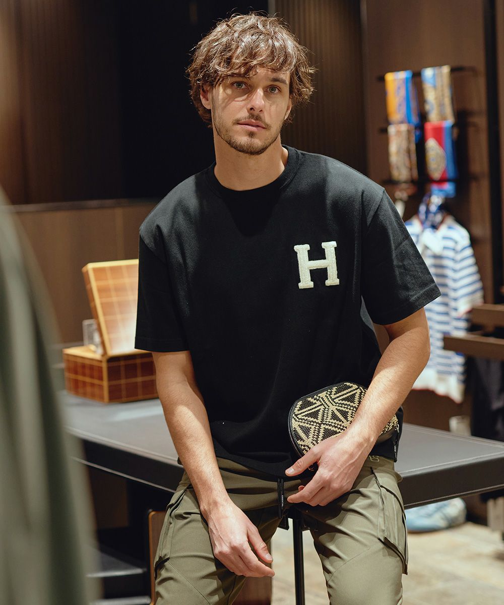 D/him H刺繍フライスTシャツ TOPS Night STORE | ダブルスタンダード