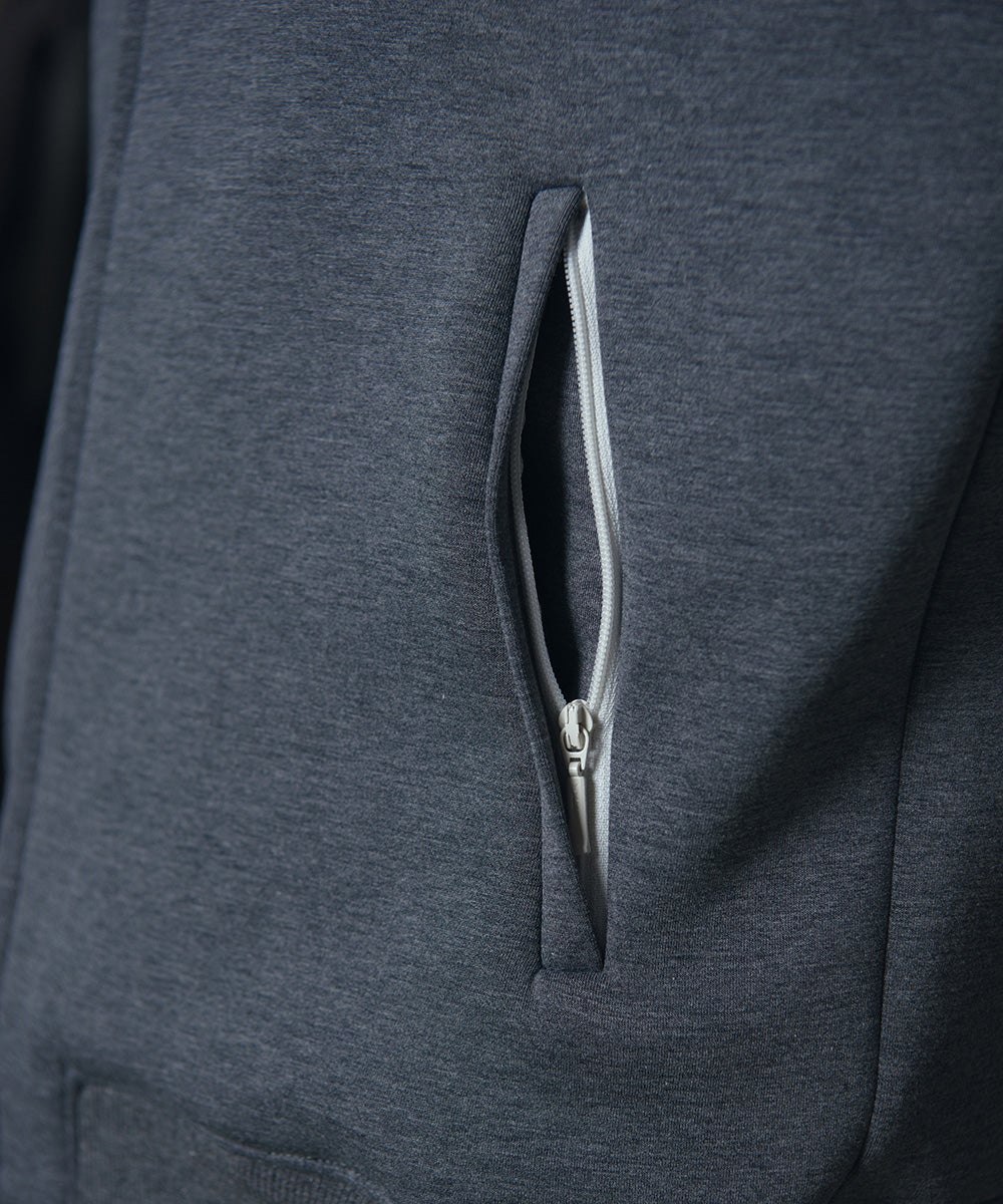 D/him H刺繍ダンボールニットジップパーカー OUTERS Night STORE
