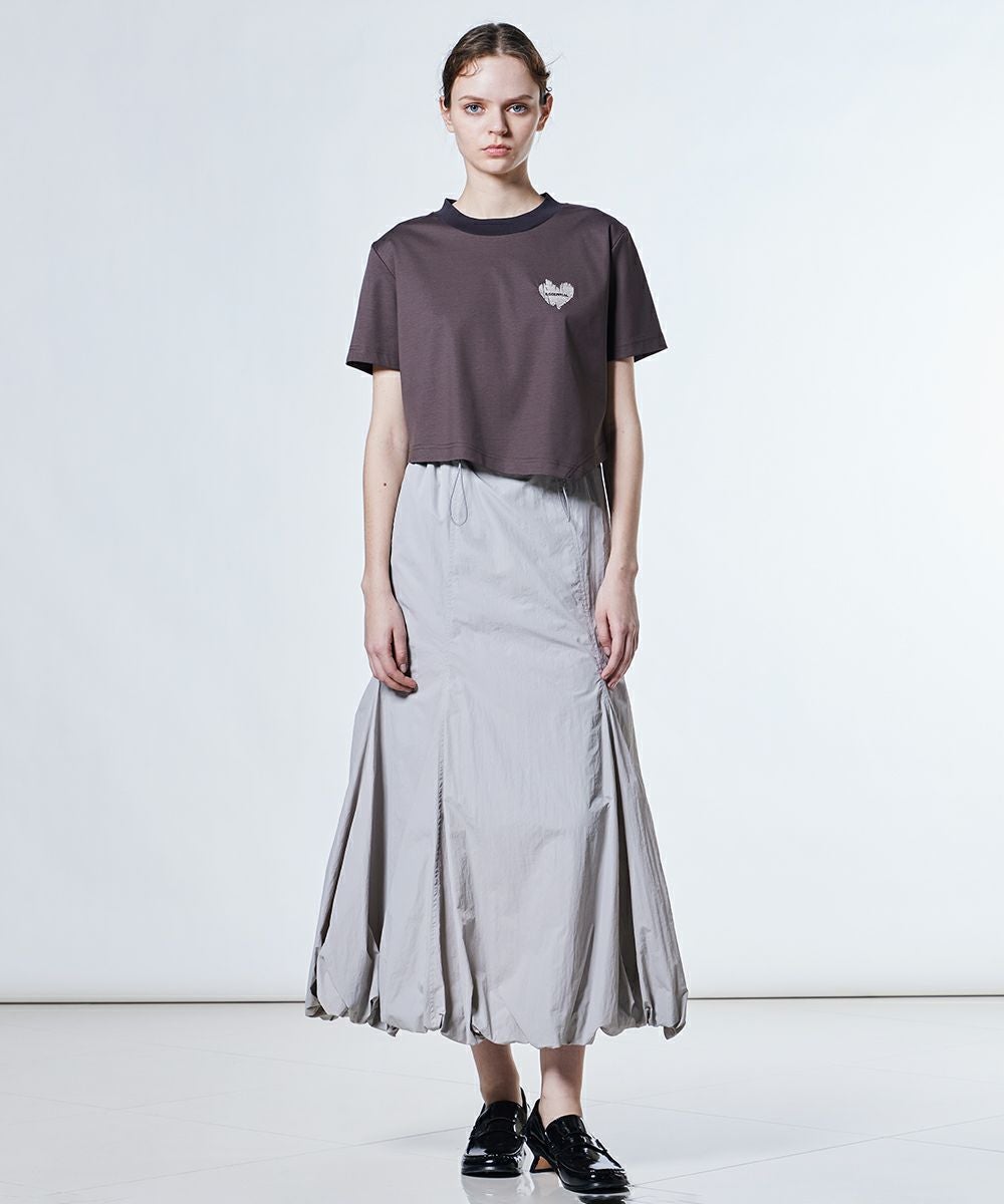 ESSENTIAL / ライトワッシャータフタスカート(SALE) BOTTOMS Night