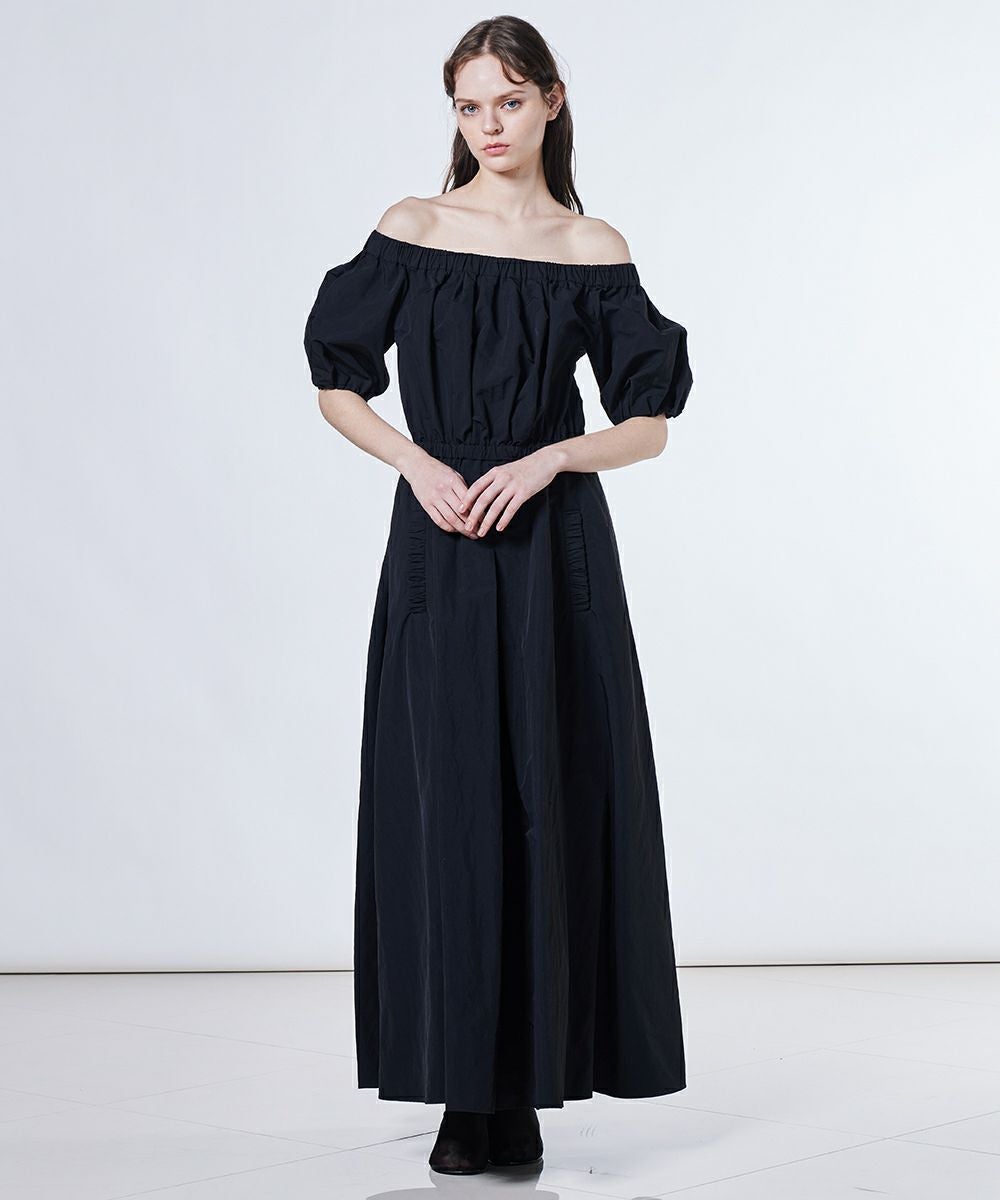 Sov. / リサイクルナイロンオフショルダーワンピース DRESS Night