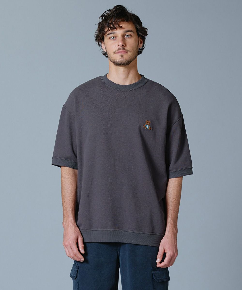 D/him ベア刺繍スウェットTシャツ TOPS Night STORE | ダブル