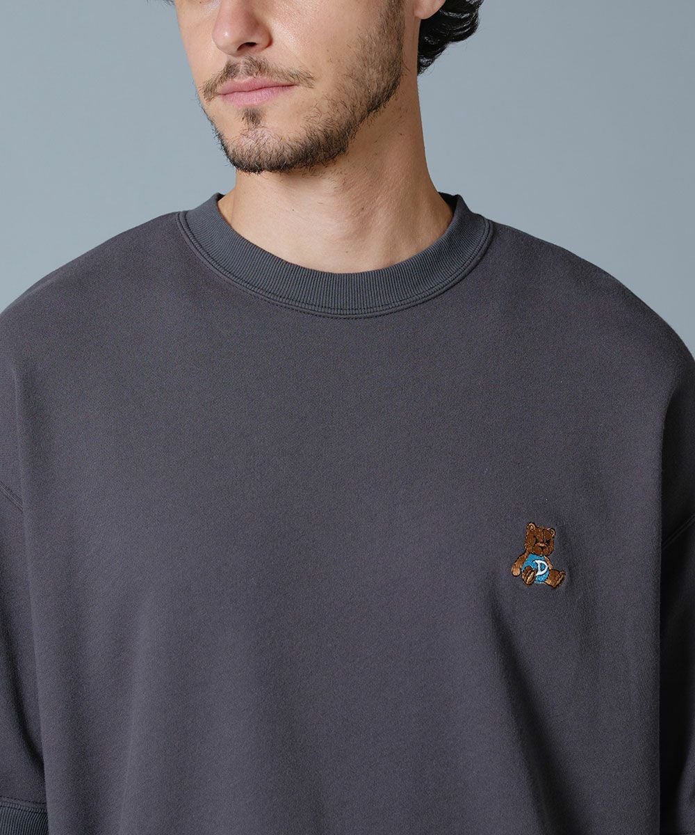 D/him ベア刺繍スウェットTシャツ TOPS Night STORE | ダブル