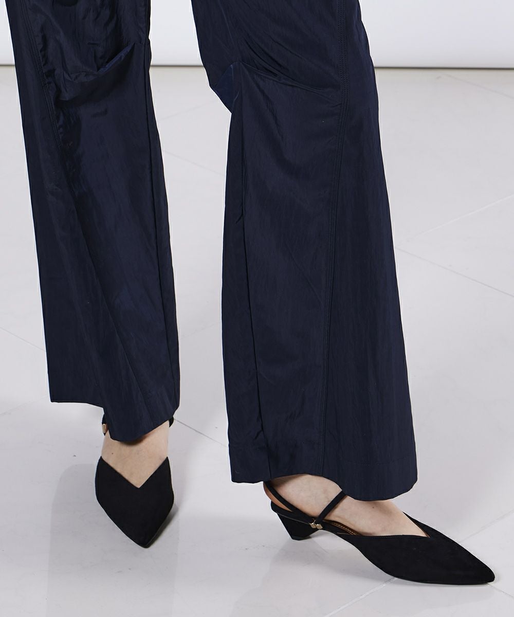 ESSENTIAL / 割縫サテンパンツ BOTTOMS Night STORE | ダブル