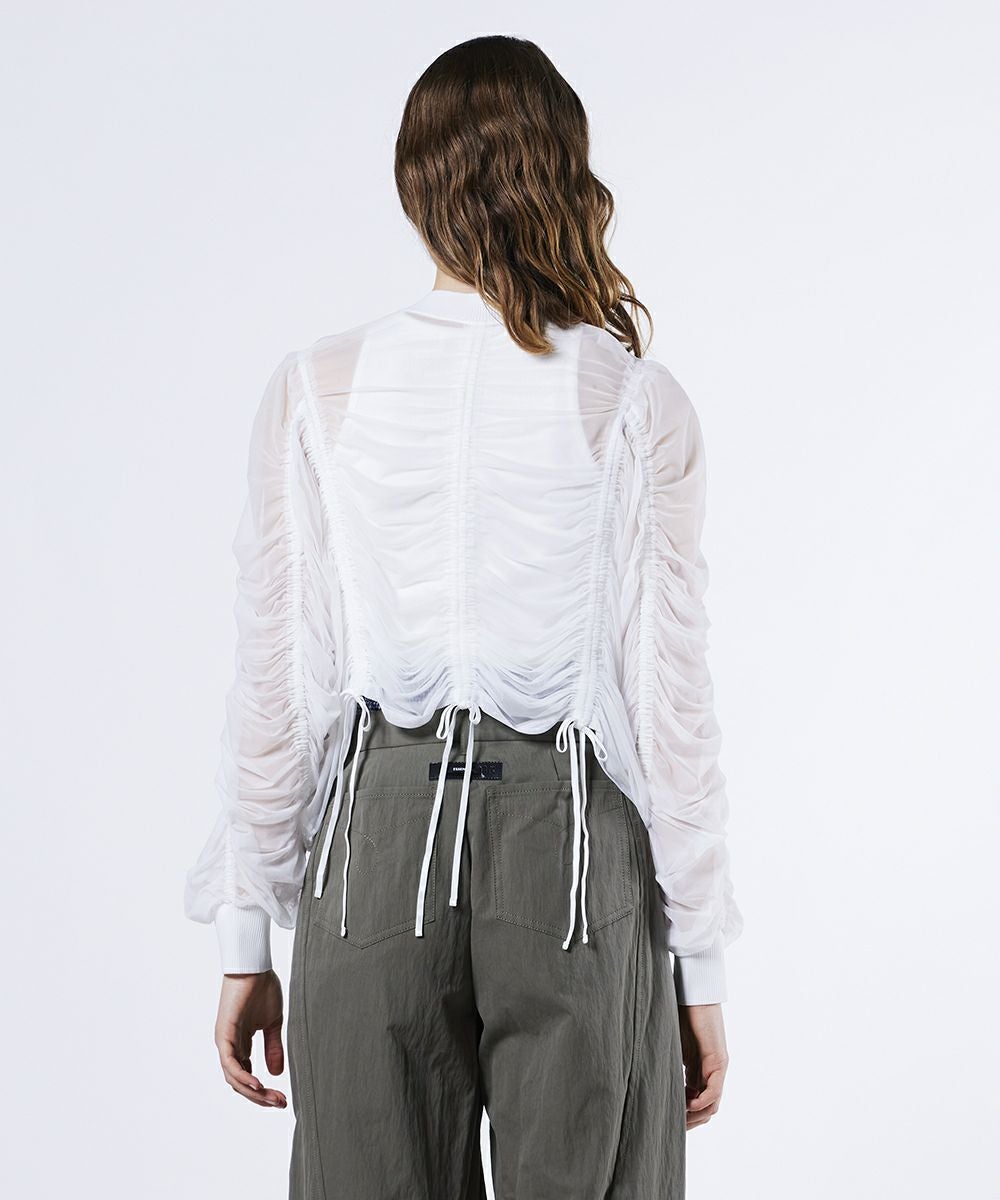 ESSENTIAL / チュールドローストリングジャケット OUTERS Night STORE