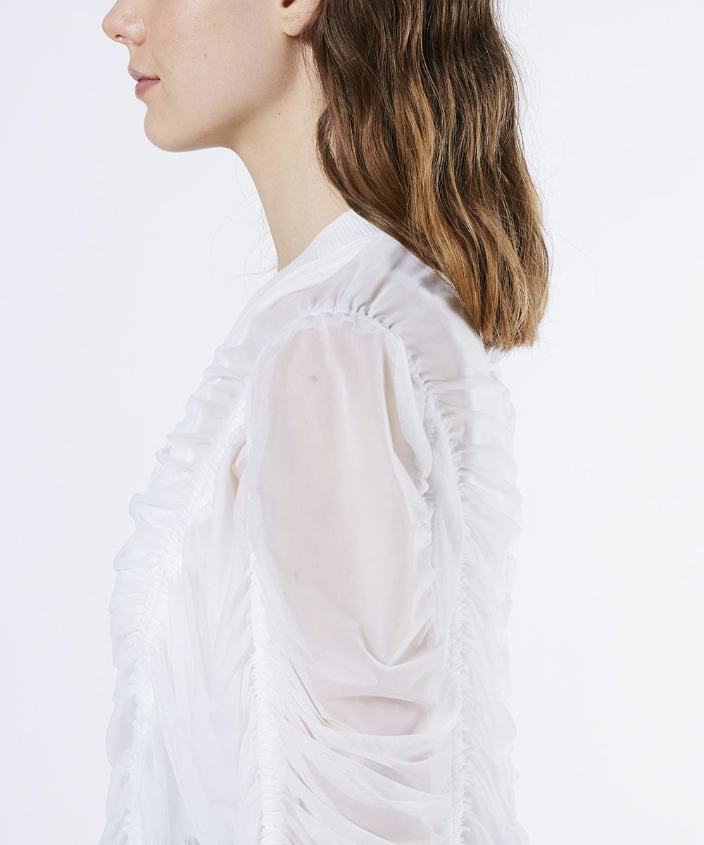 ESSENTIAL / チュールドローストリングジャケット OUTERS Night STORE