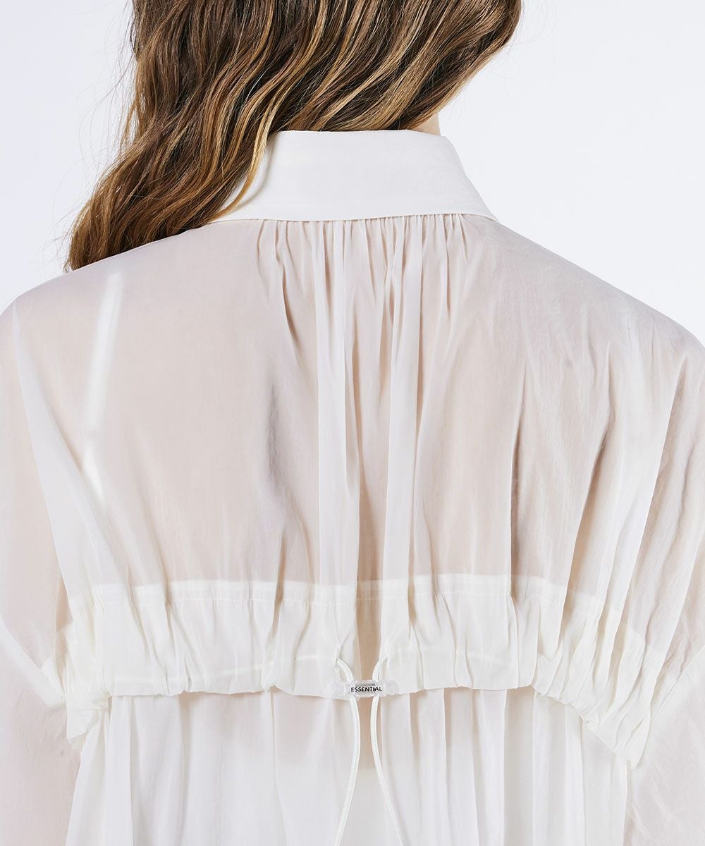 ESSENTIAL / シアーギャザーブラウス TOPS Night STORE | ダブル