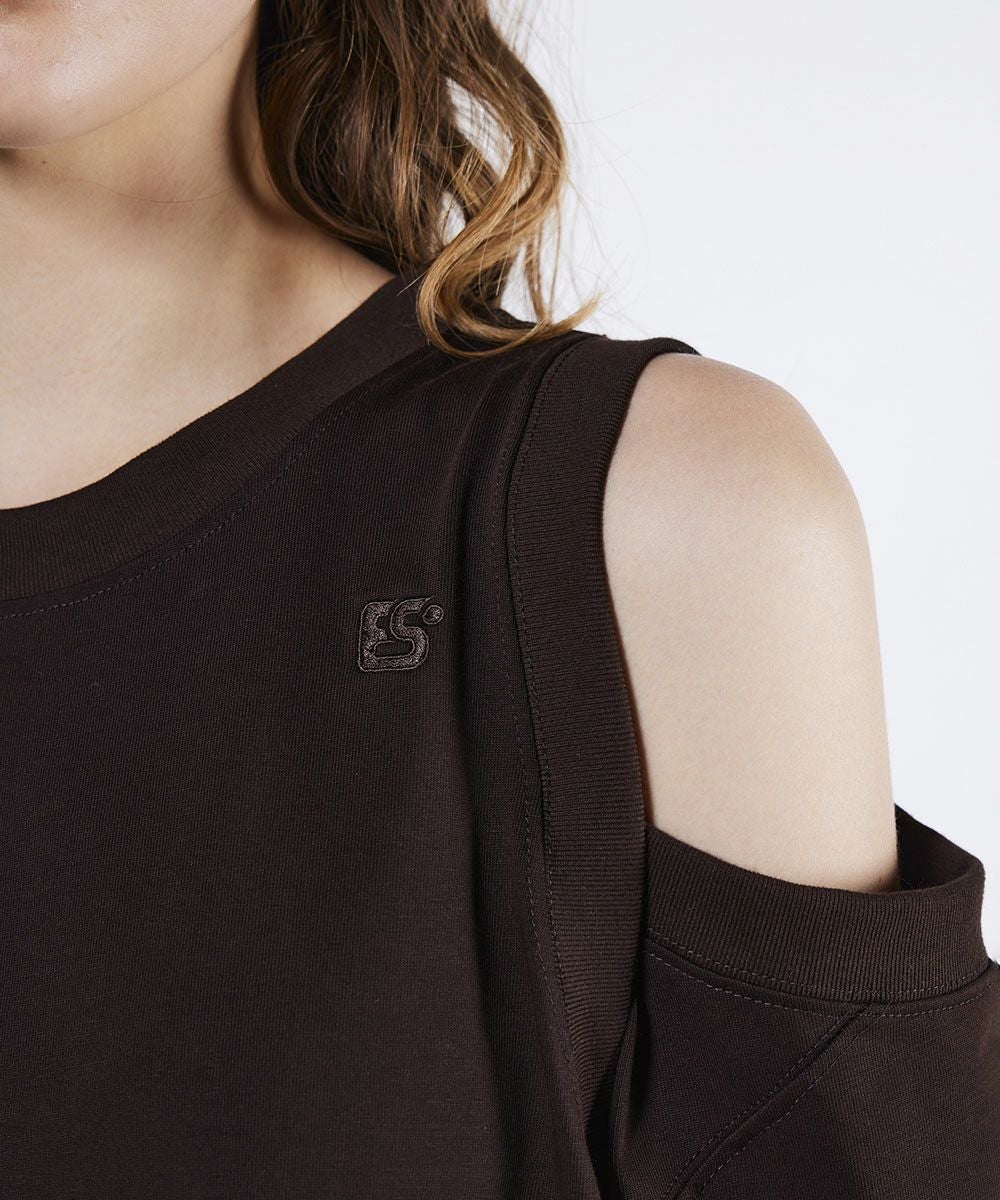 ESSENTIAL / 強撚カットアウトワンピース DRESS Night STORE | ダブル