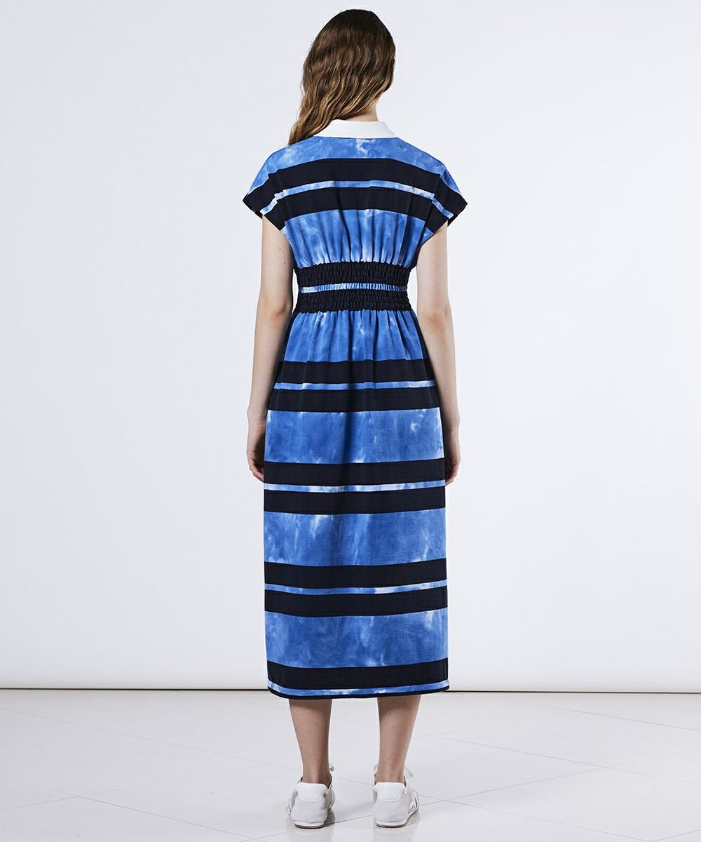 ESSENTIAL / ボーダーコットン天竺ワンピース(SALE) DRESS Night STORE