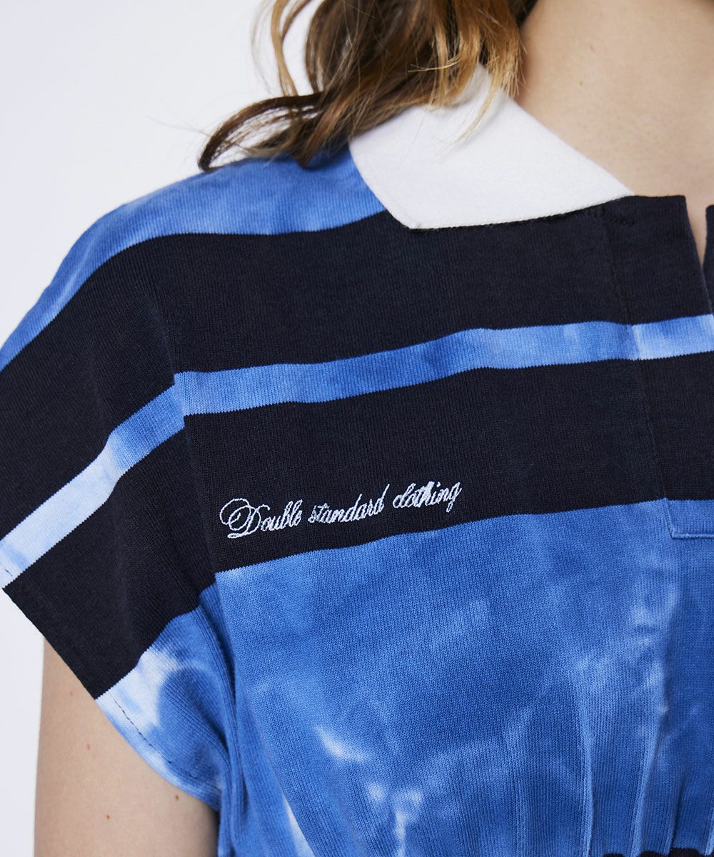 ESSENTIAL / ボーダーコットン天竺ワンピース DRESS Night STORE