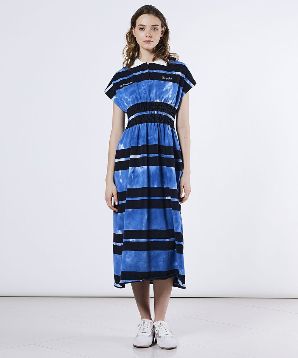 ESSENTIAL / ボーダーコットン天竺ワンピース DRESS Night STORE