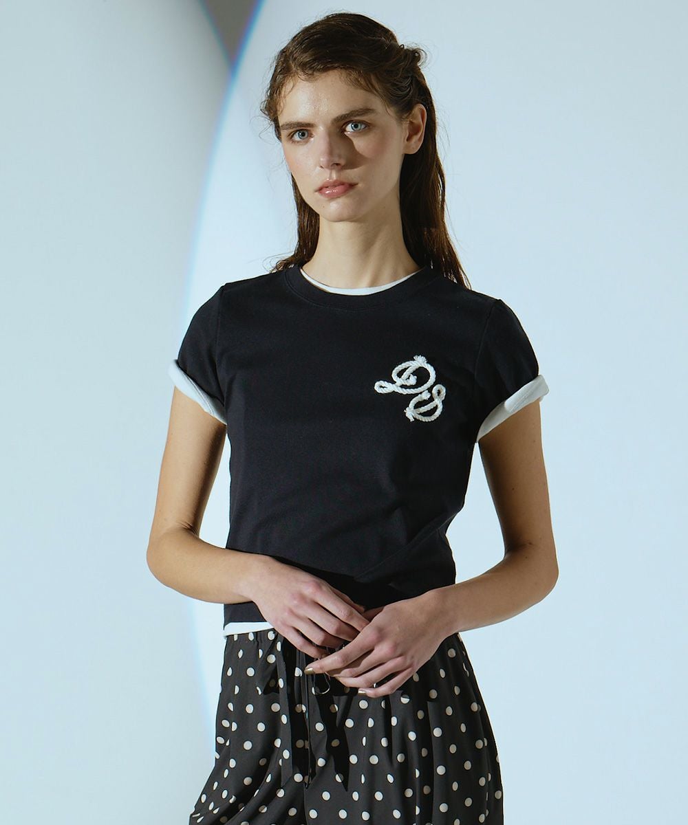 <新品未使用品> DSC パールロゴTシャツ DSC / 筆記体DSロゴ刺繍Tシャツ TOPS Night STORE | ダブル
