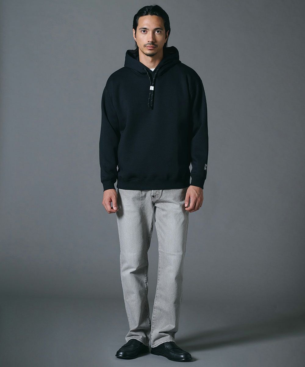 D/him ロゴ刺繍ダンボールニットパーカー（WEB限定） TOPS Night STORE