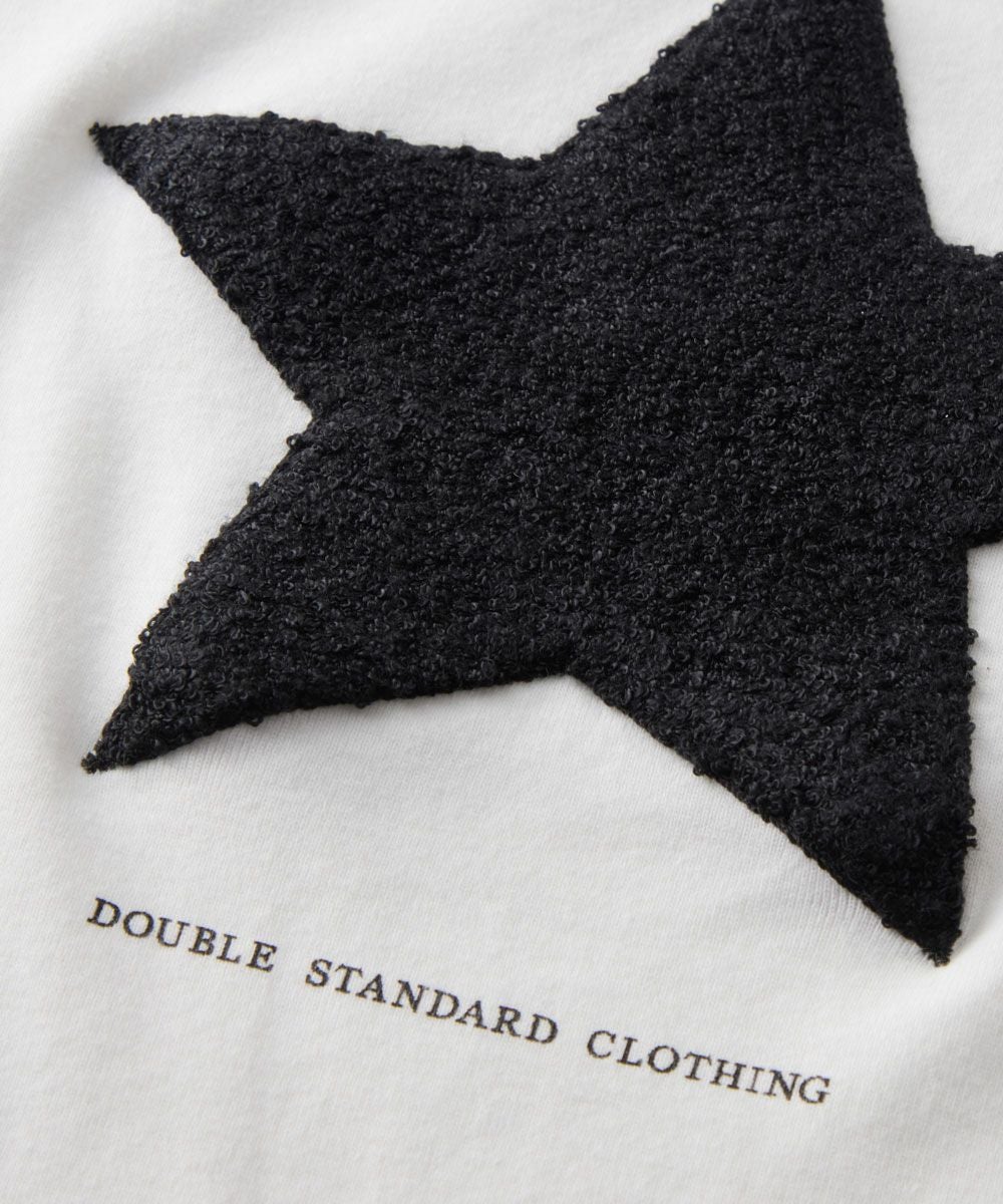 D/him スター刺繍フライスTシャツ　サイズ 48　新品 D/him スター刺繍フライスTシャツ（WEB限定） TOPS Night STORE