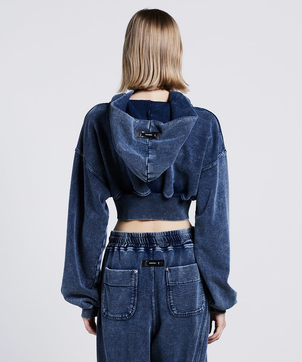 ESSENTIAL / インディゴクロップドパーカー（WEB限定） TOPS Night
