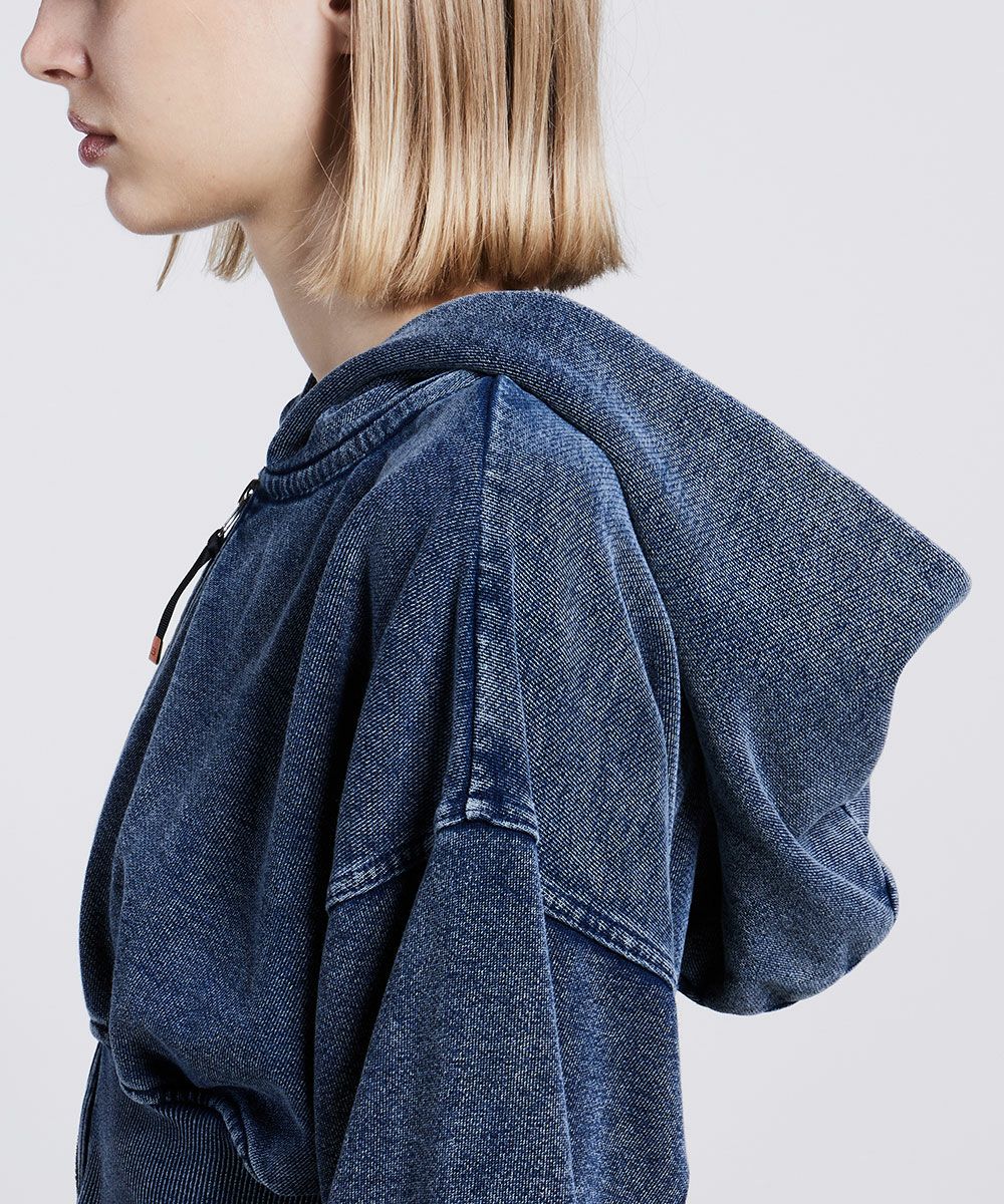 DIESEL ネイビー デニムジャケット　ロゴ　クロップドパーカー DIESEL｜メンズ ジップアップパーカー S-BLAXTO-HOOD-ZIP | Rakuten