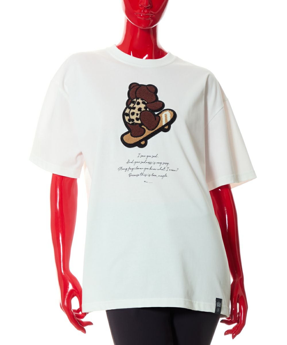 DSC/ スケボーベアワッペンTシャツ(WEB限定) TOPS Night STORE