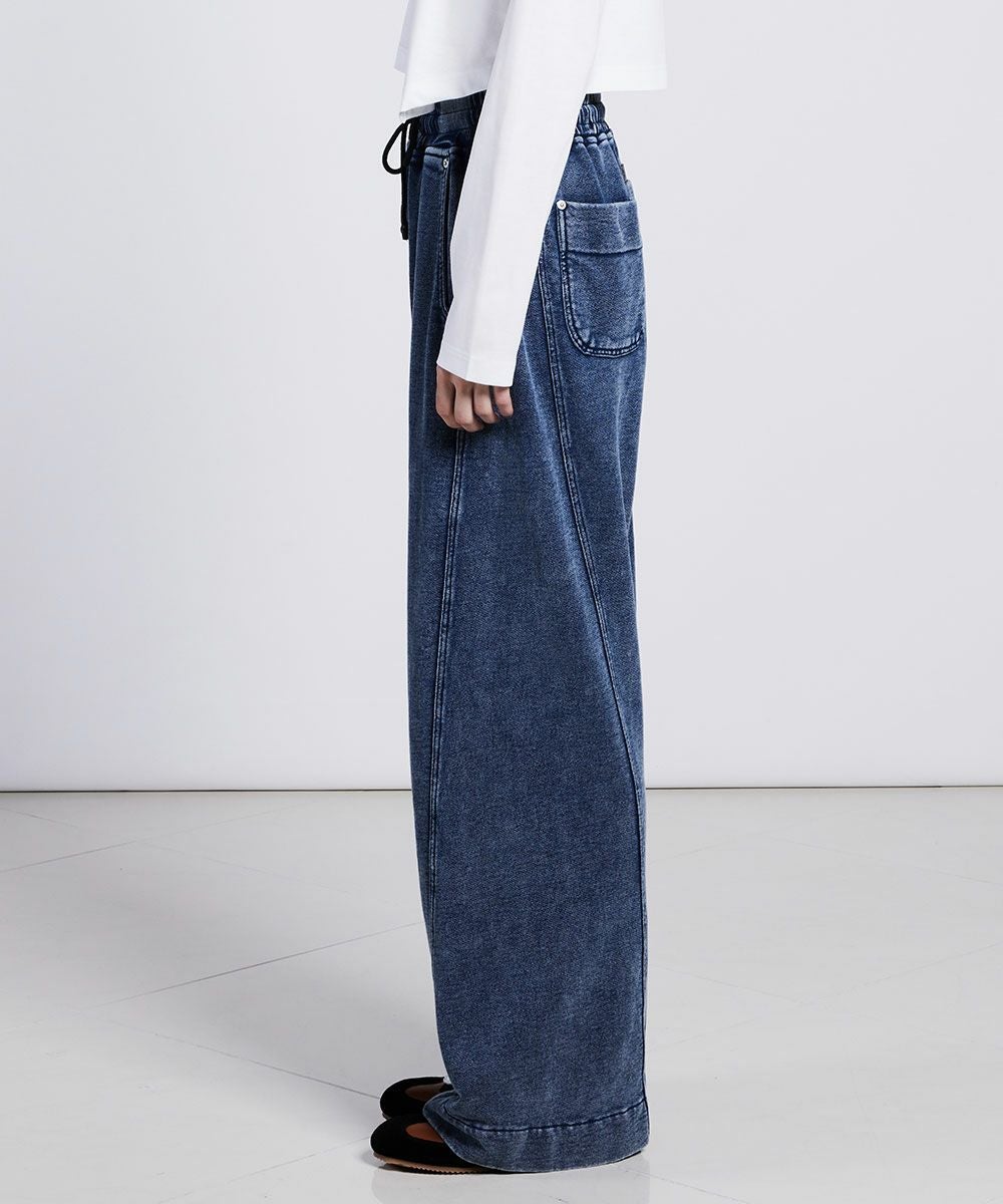 ESSENTIAL / インディゴワイドパンツ（WEB限定） BOTTOMS Night STORE