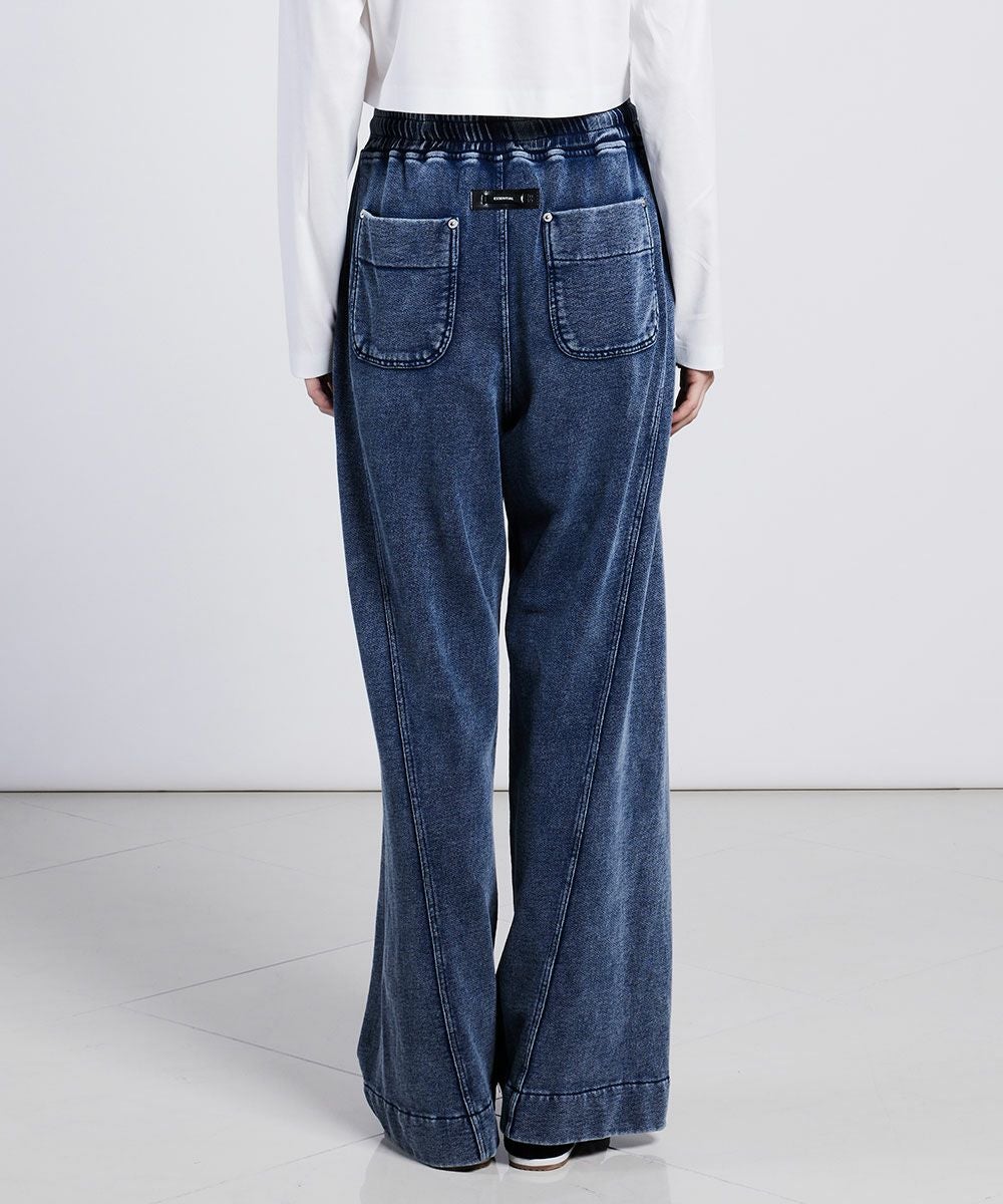 ESSENTIAL / インディゴワイドパンツ（WEB限定） BOTTOMS Night STORE