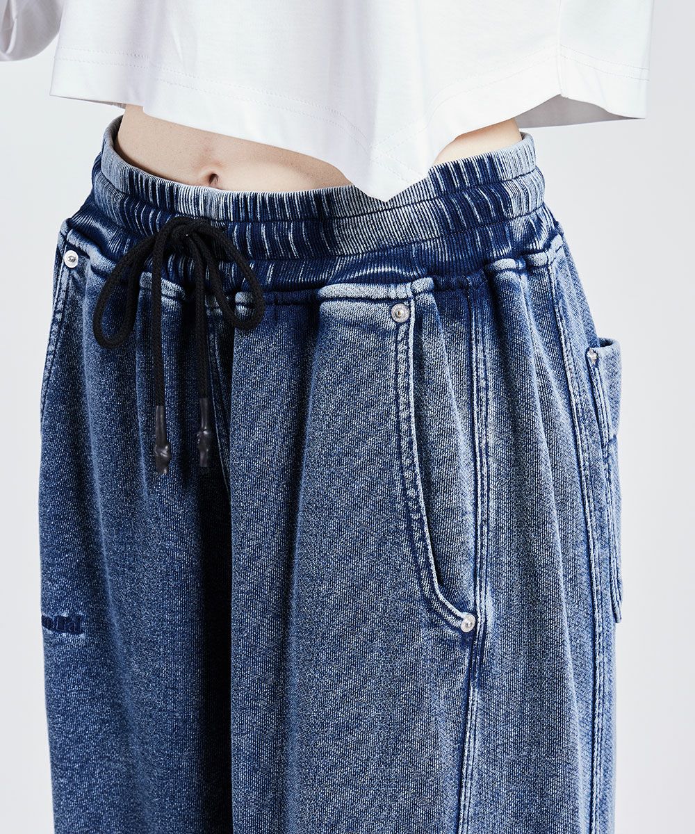 ESSENTIAL / インディゴワイドパンツ（WEB限定） BOTTOMS Night STORE