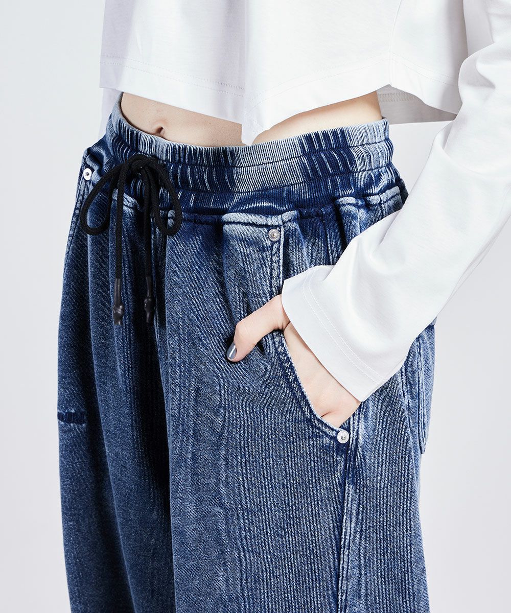 ESSENTIAL / インディゴワイドパンツ（WEB限定） BOTTOMS Night STORE