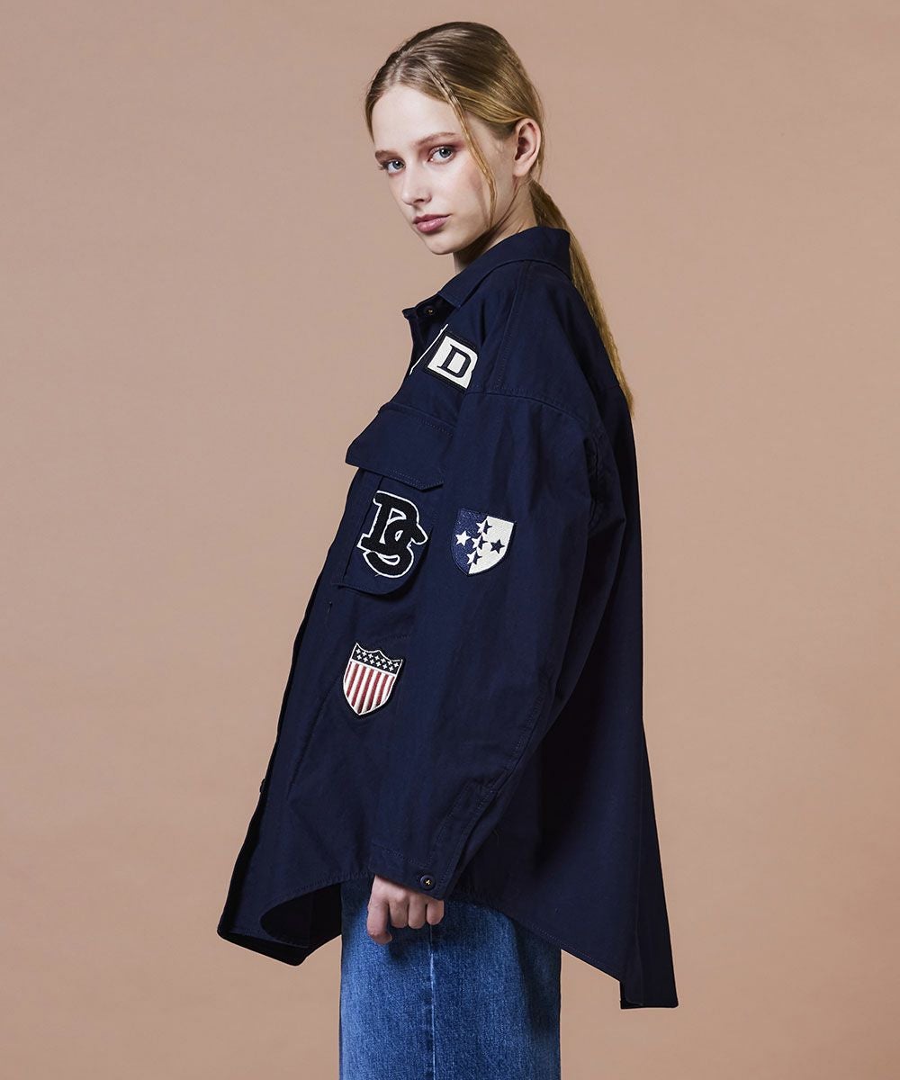 M i【新品】ダブスタ　ミリタリーポプリンジャケット未使用タグ付 DSC / ミリタリーポプリン ジャケット(SALE) DOUBLE STANDARD CLOTHING