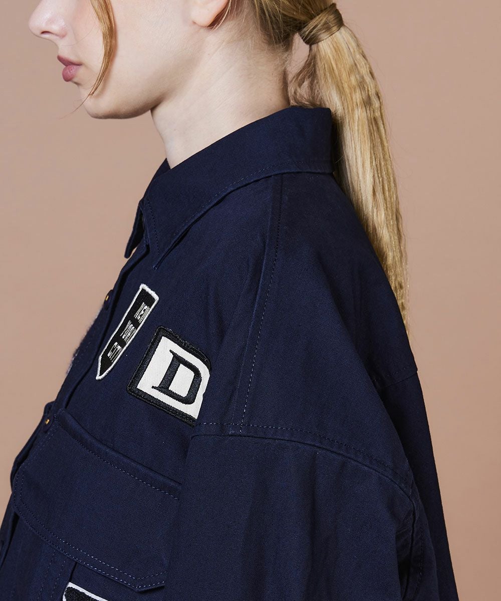 M i【新品】ダブスタ　ミリタリーポプリンジャケット未使用タグ付 DSC / ミリタリーポプリン ジャケット(SALE) DOUBLE STANDARD CLOTHING