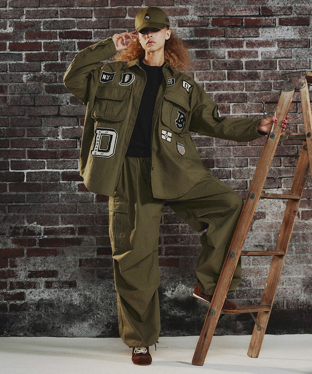 M i【新品】ダブスタ　ミリタリーポプリンジャケット未使用タグ付 DSC / ミリタリーポプリン ジャケット(SALE) DOUBLE STANDARD CLOTHING