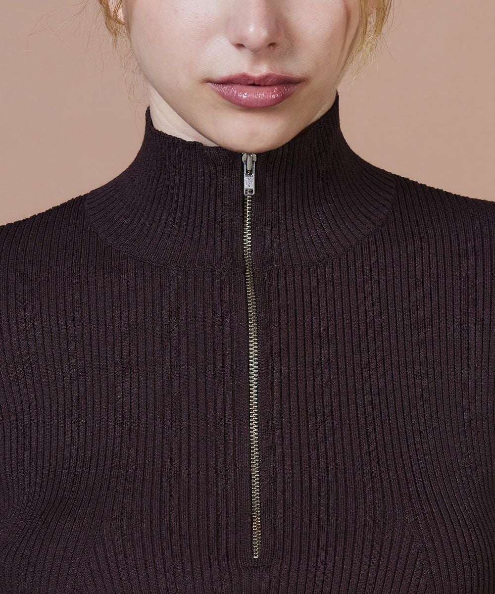 ESSENTIAL / ヴィスコース ハーフジップトップス TOPS Night STORE