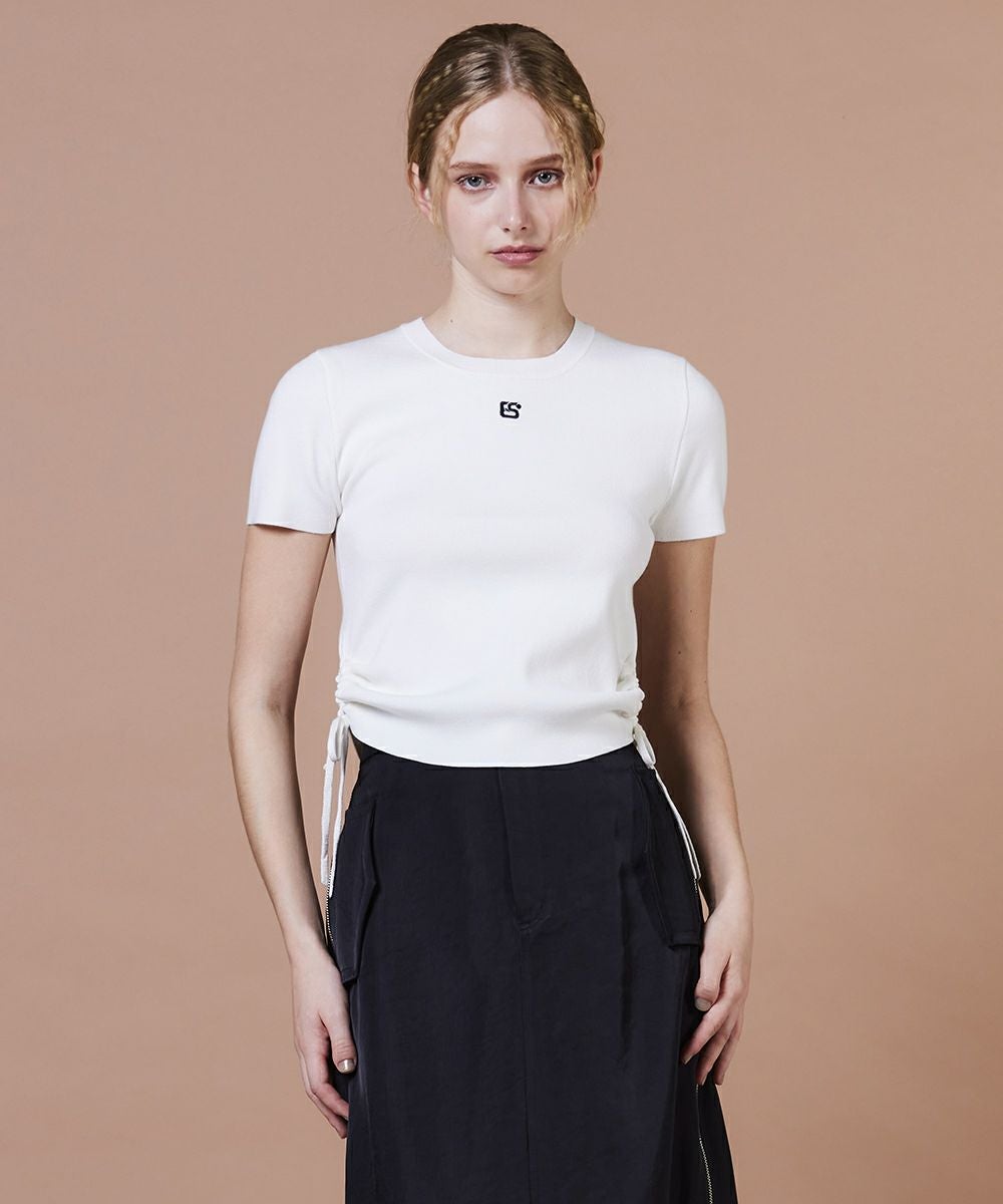 ESSENTIAL / ドローストリング ニットトップス TOPS Night STORE