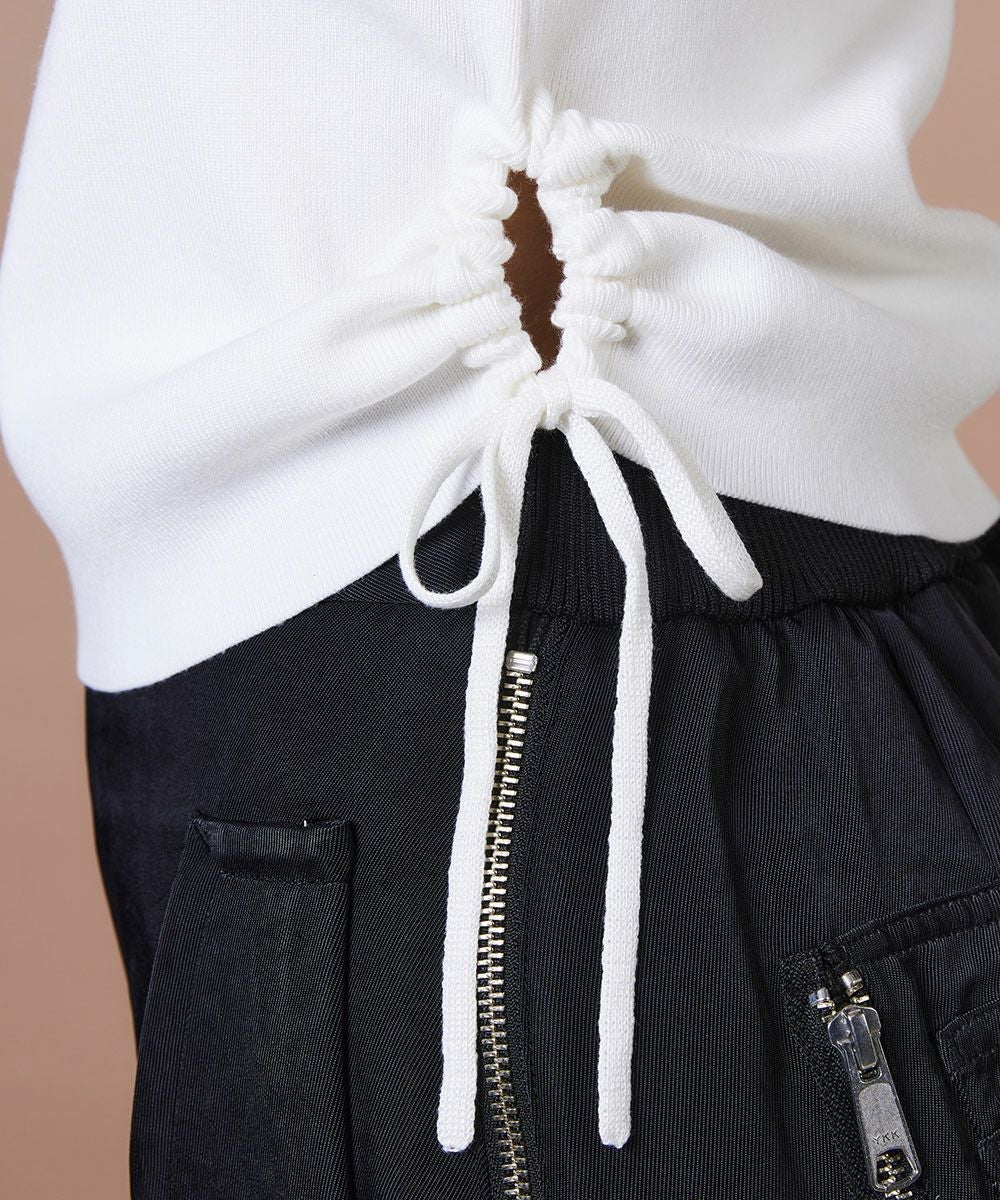 ESSENTIAL / ドローストリング ニットトップス TOPS Night STORE