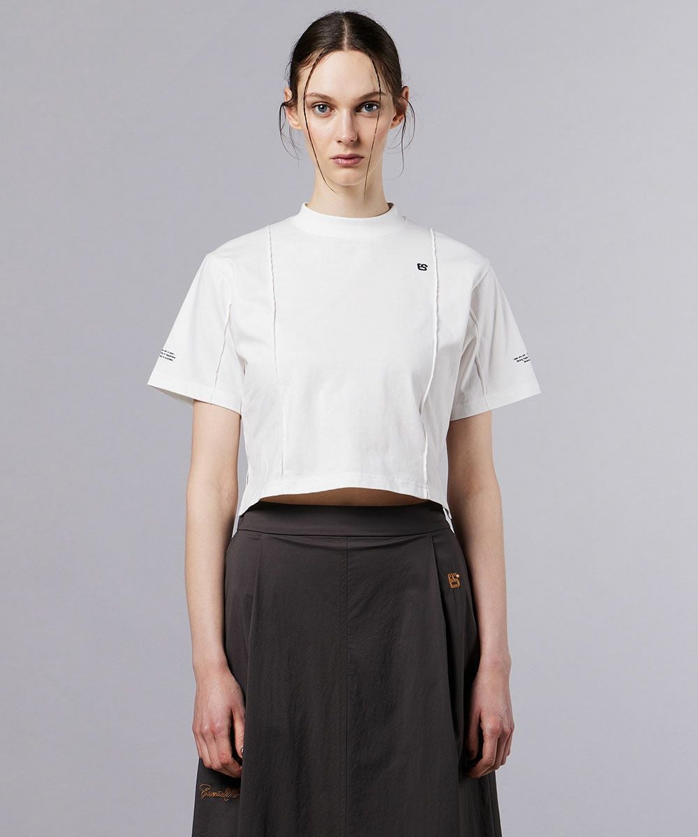ESSENTIAL / 天竺ピンタックTシャツ TOPS Night STORE | ダブル