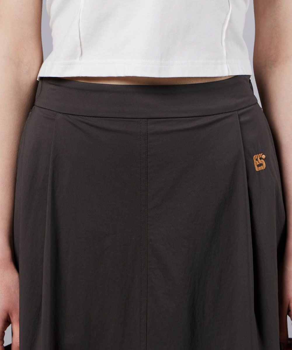 ESSENTIAL / フロストナイロン ドローストリングスカート BOTTOMS