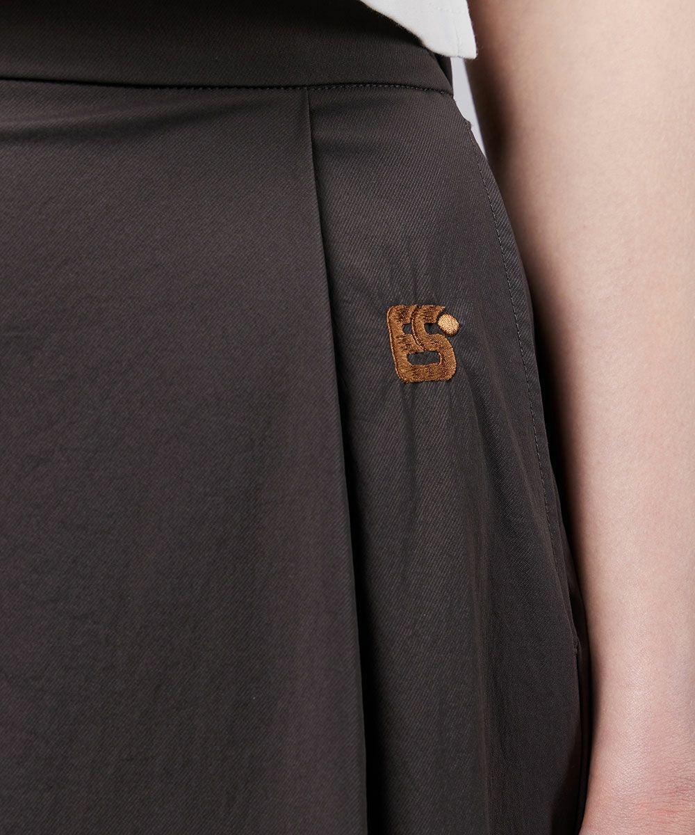 ESSENTIAL / フロストナイロン ドローストリングスカート BOTTOMS