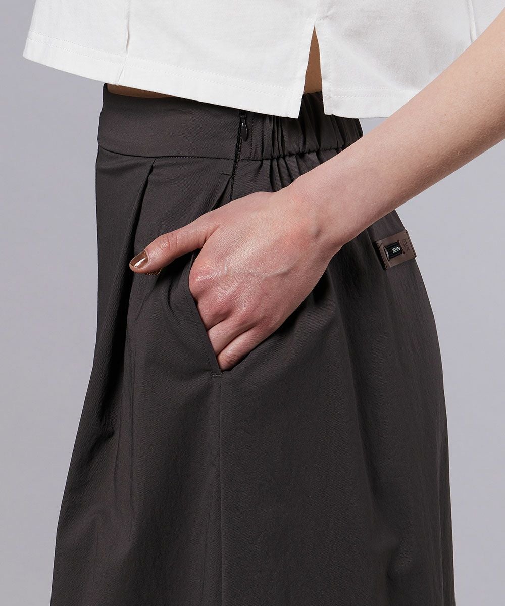 ESSENTIAL / フロストナイロン ドローストリングスカート BOTTOMS