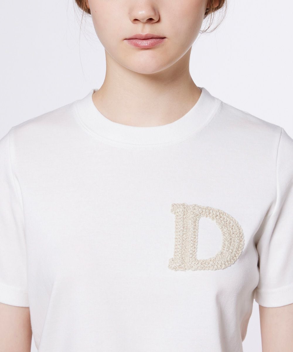 DSC/ Dロゴ刺繍フライスTシャツ TOPS Night STORE | ダブル