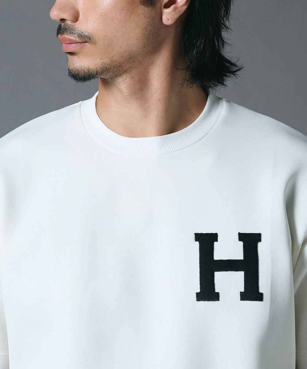 D/him H刺繍スキューバニットTシャツ TOPS Night STORE | ダブル