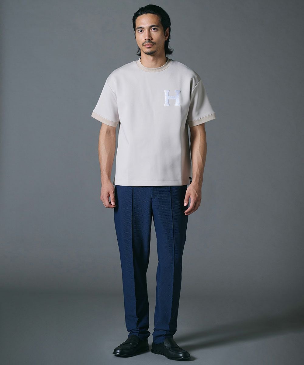 D/him H刺繍スキューバニットTシャツ TOPS Night STORE | ダブル