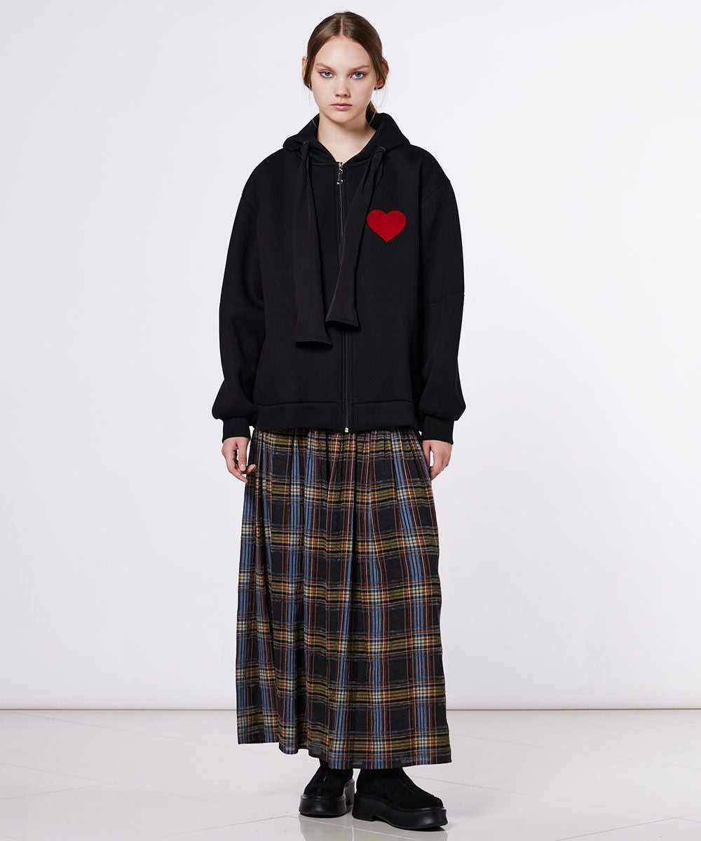 DSC / ハートワッペンジップパーカー TOPS Night STORE | ダブル