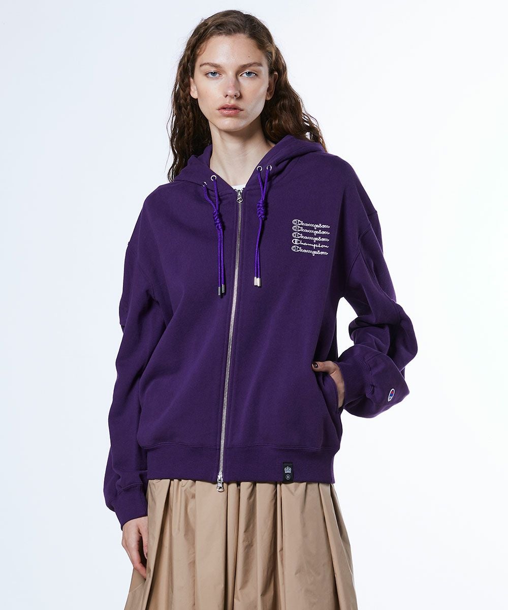 Women's】Champion×DSC Zip Hooded Sweat Shirt(OUTLET) DOUBLE