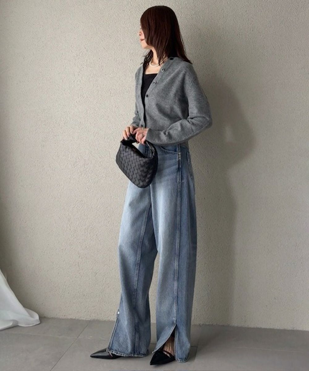 AKKO×Sov. / スリットヘムバギーパンツ(WEB限定) BOTTOMS Night STORE AKKO×Sov. / スリットヘムバギーパンツ(WEB限定) BOTTOMS Night STORE