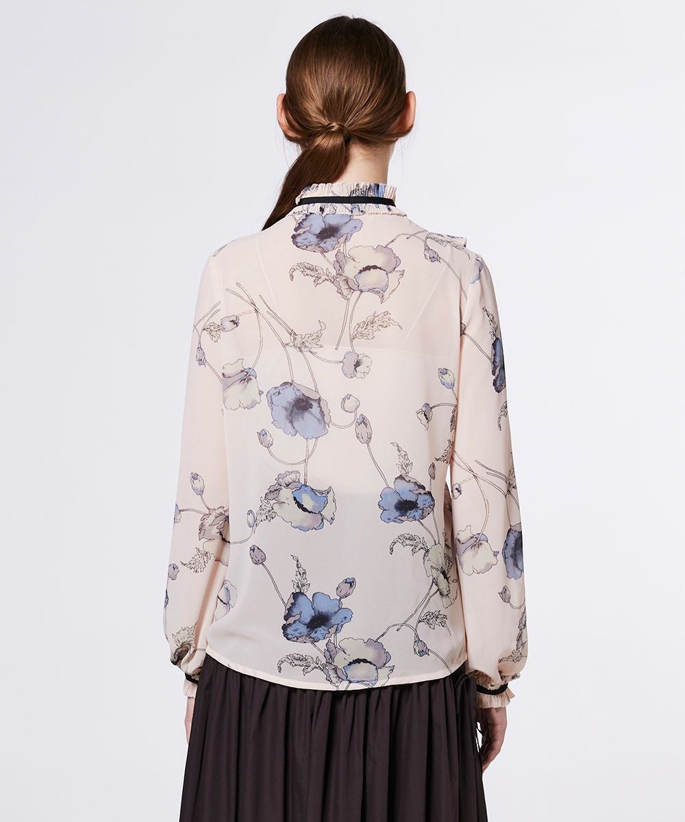 Sov. / レオパードシフォンブラウス（WEB限定） Sov. / フラワーシフォンブラウス TOPS Night STORE | ダブル