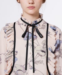 Sov. / フラワーシフォンブラウス TOPS Night STORE | ダブル 