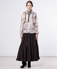 Sov. / フラワーシフォンブラウス TOPS Night STORE | ダブル 