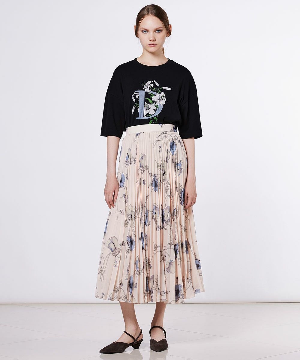 Sov. / フラワーシフォンプリーツスカート BOTTOMS Night STORE