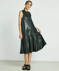 Sov. / フェイクレザージャンパースカート DRESS Night STORE | ダブル 
