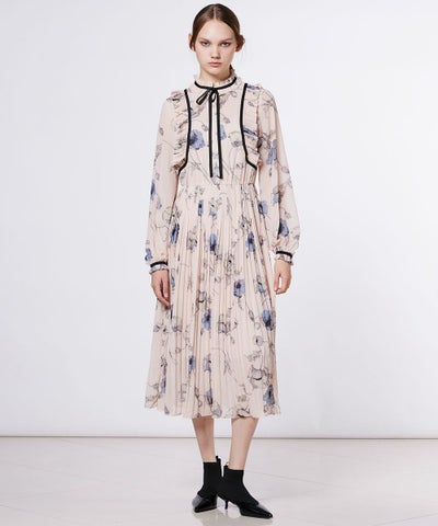 Sov. / フラワーシフォンワンピース DRESS Night STORE | ダブル 