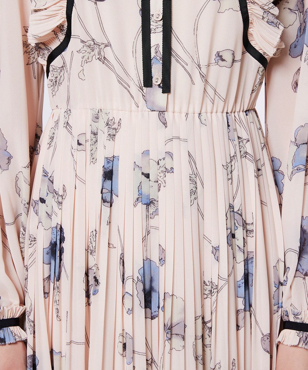 Sov. / フラワーシフォンワンピース DRESS Night STORE | ダブル Sov. / フラワーシフォンワンピース DRESS Night STORE | ダブル